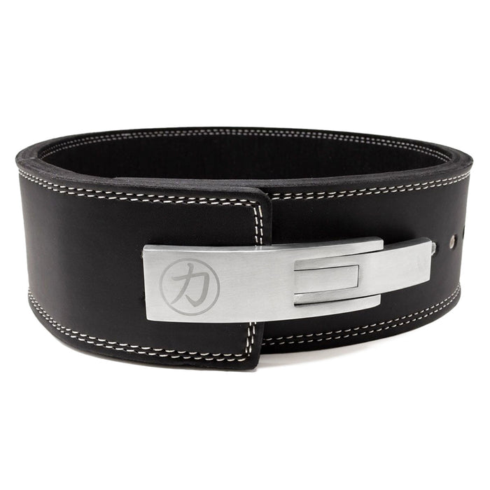 10mm Lever Belt - Embossed Logo Black - IPF Approved