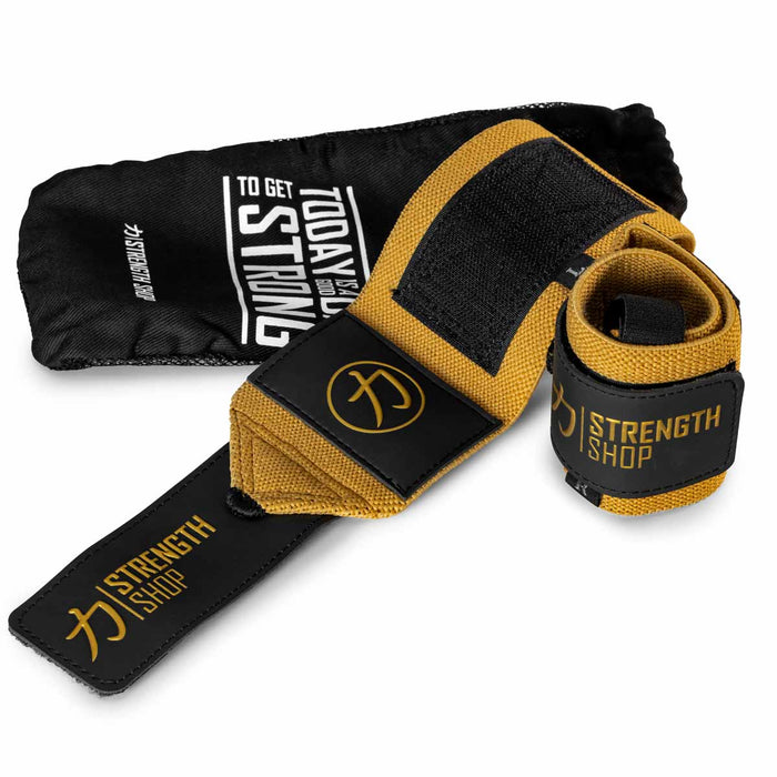 Pro Wrist Wraps - Gold - IPF Approved