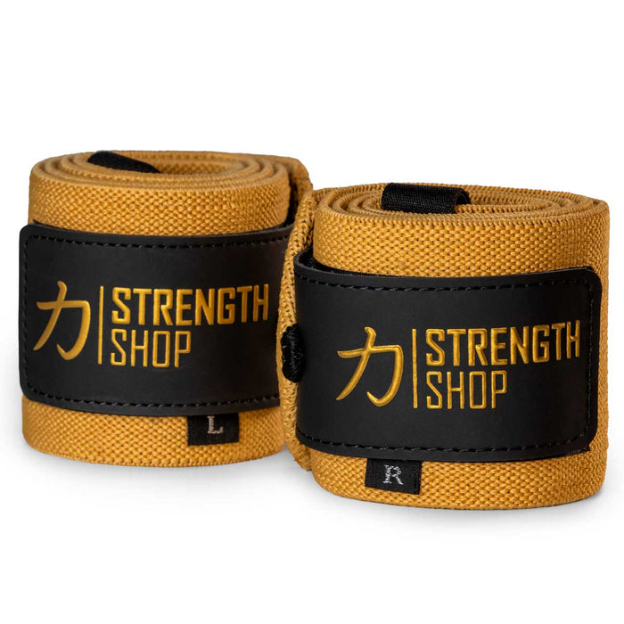 Pro Wrist Wraps - Gold - IPF Approved