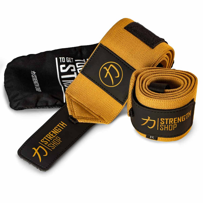 Pro Wrist Wraps - Gold - IPF Approved