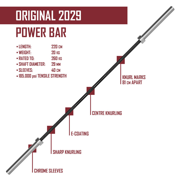Original 2029 Power Bar - Black E-Coat