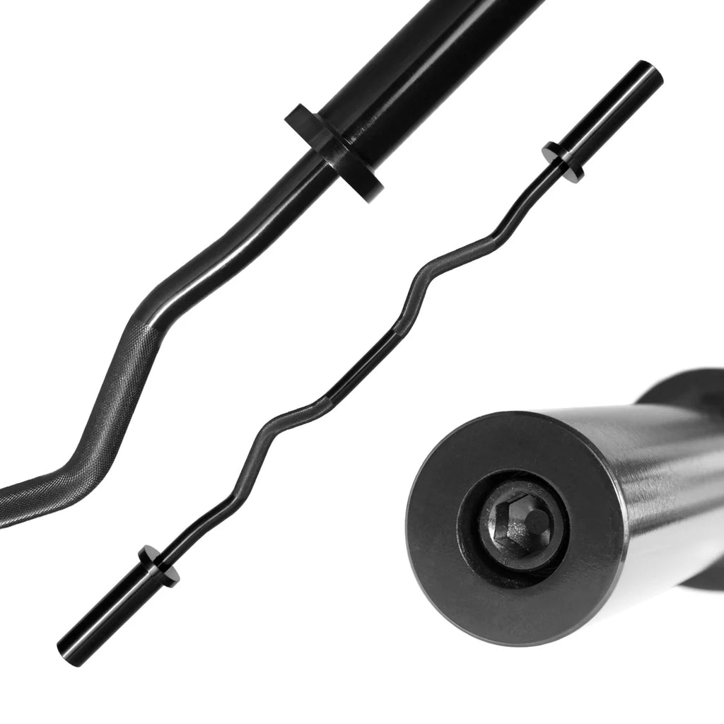 EZ Olympic Curl Bar Black E Coat Strength Shop