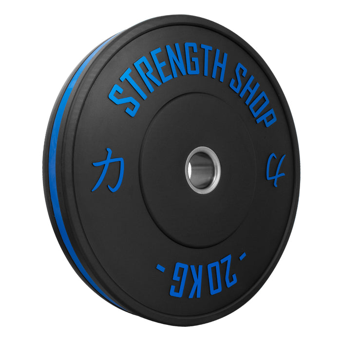 Rubber Bumper Plates w/ Colour Coded Stripe