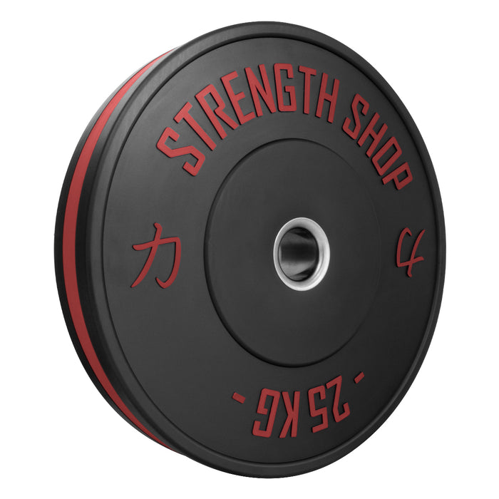 Rubber Bumper Plates w/ Colour Coded Stripe