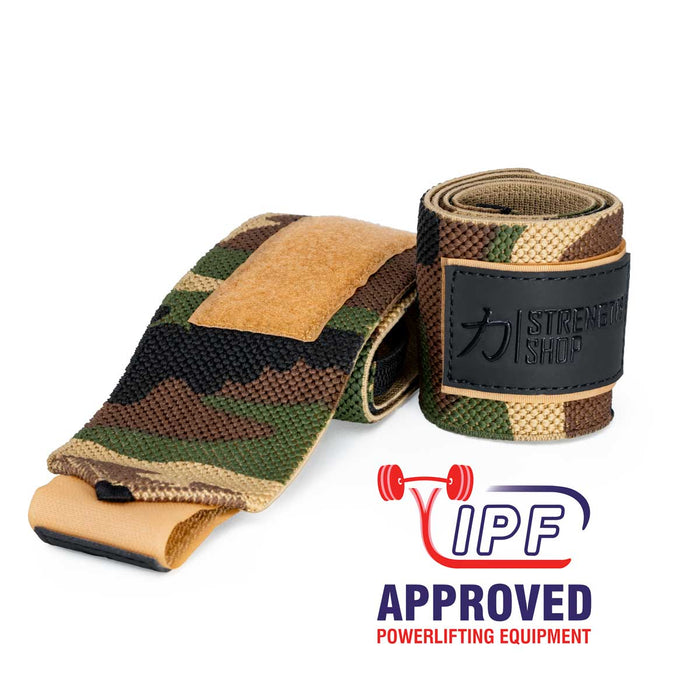 Zeus Wrist Wraps - Camo - IPF Approved