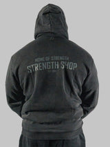 Home of Strength - Hoodie, Stone-Washed Grey