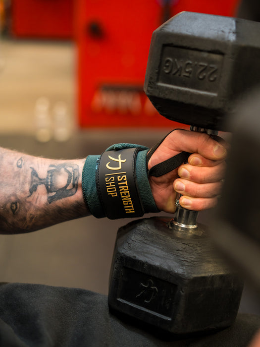 Strength Stack - Vintage Green - 10mm Lever Belt, 7mm Inferno Knee Sleeves & Zeus Wrist Wraps