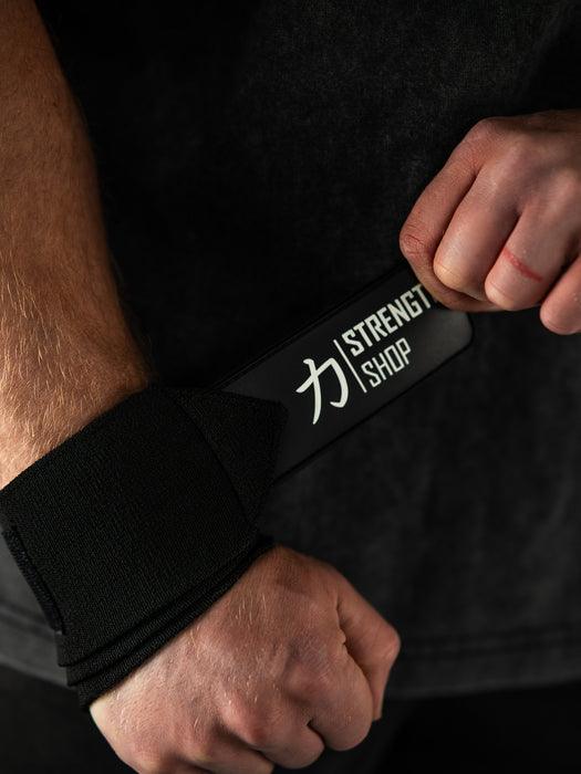 Strength Stack - Black - 10mm Lever Belt, 7mm Inferno Knee Sleeves & Zeus Wrist Wraps