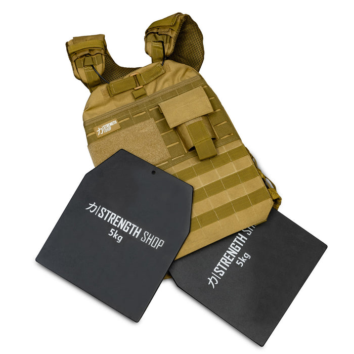 Tactical Plate Carrier Vest - 8kg, 10kg or 15kg