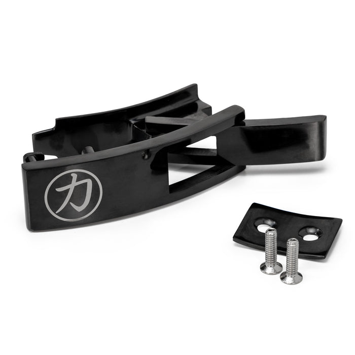 13mm Lever Belt - Embossed Logo Black - IPF Approved