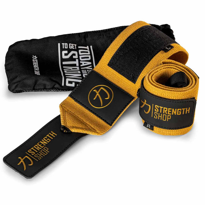 Pro Wrist Wraps - Gold - IPF Approved