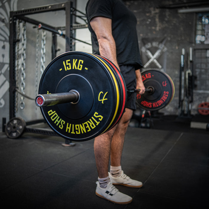 Rubber Bumper Plates w/ Colour Coded Stripe