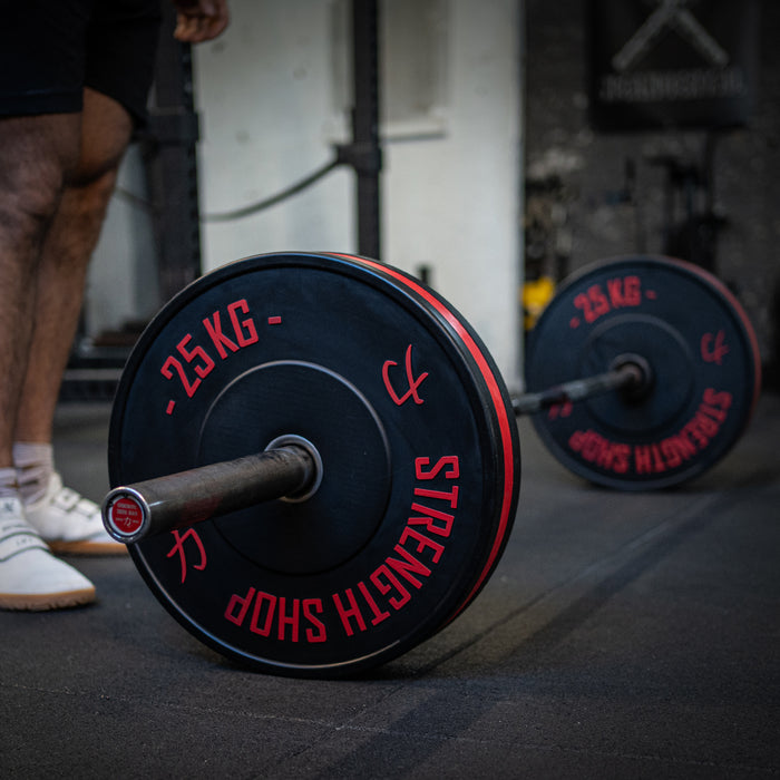 Rubber Bumper Plates w/ Colour Coded Stripe