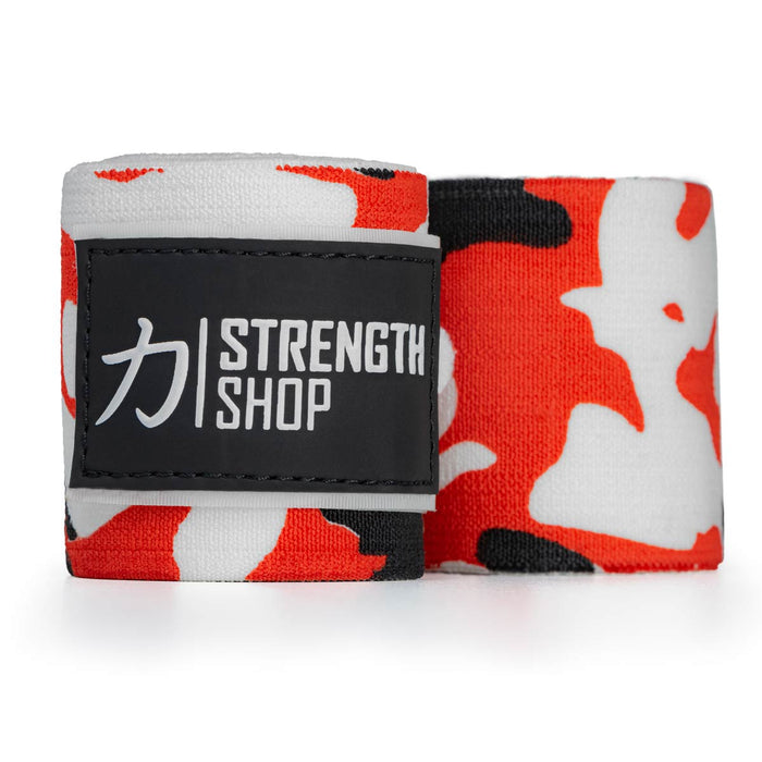 Zeus Wrist Wraps - Red/White/Black Camo - IPF Approved