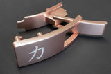 Zinc Alloy Lever Buckle - Rose Gold w/lifetime warranty