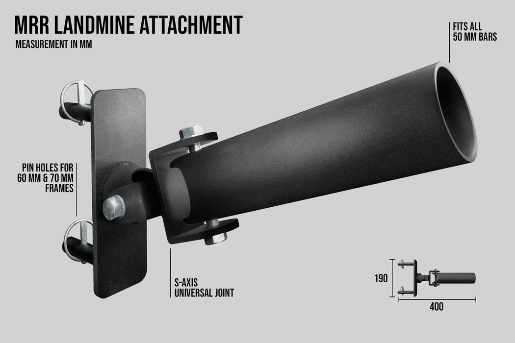 Landmine Attachment | Versatile 2-Axis Joint for MRR Racks