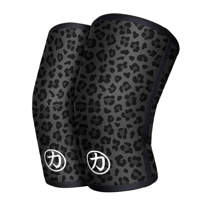 7mm Inferno Neoprene Knee Sleeves - Dark Leopard - IPF Approved (Pair)