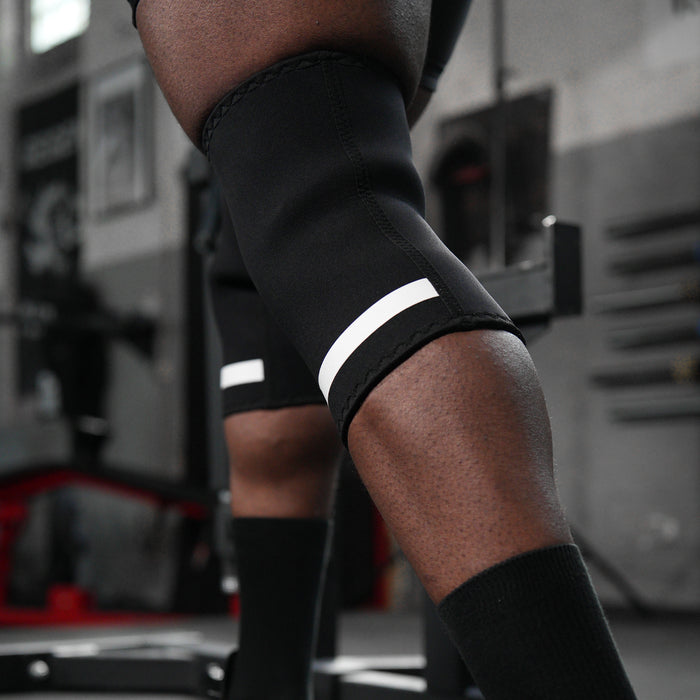 7mm Inferno PRO Knee Sleeves - Extra Stiff Neoprene - Black - IPF Approved