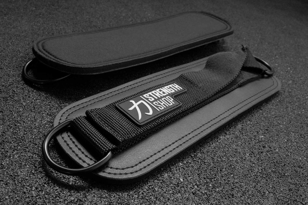 Padded Ankle Cuffs for Cable Kickbacks, Glute & Leg Training (Pair)