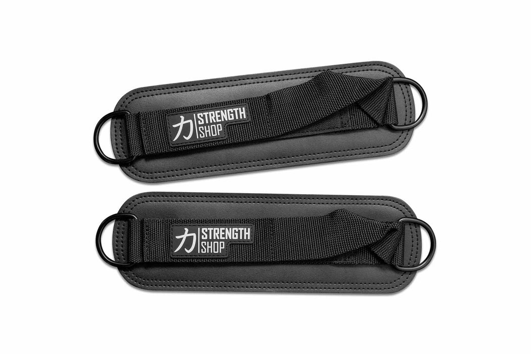 Padded Ankle Cuffs for Cable Kickbacks, Glute & Leg Training (Pair)