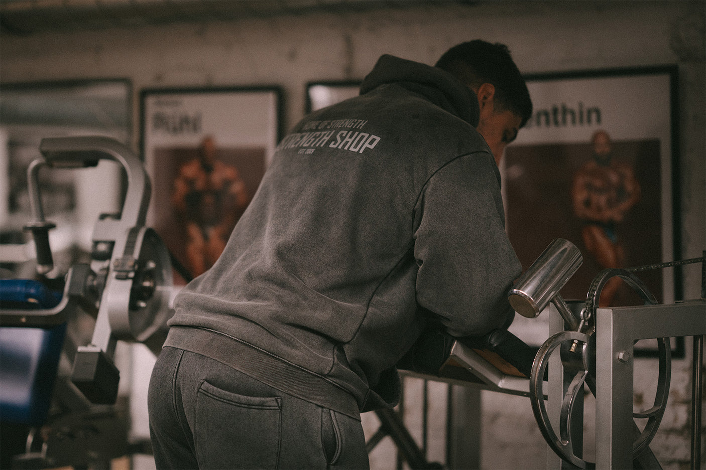 Home of Strength - Hoodie, Stone-Washed Grey