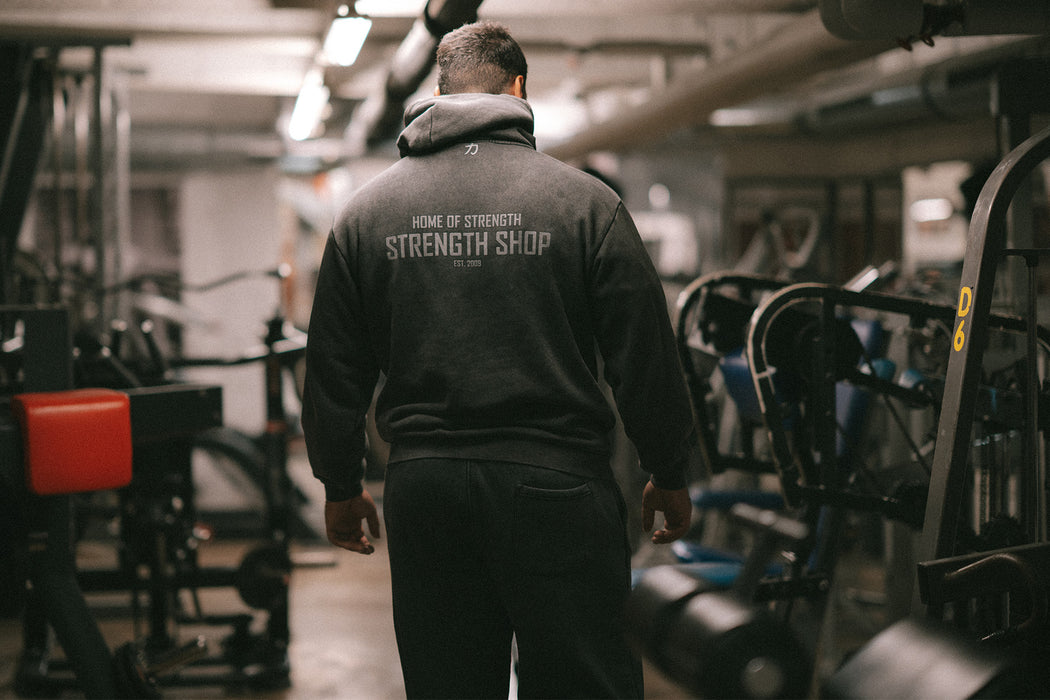 Home of Strength - Hoodie, Stone-Washed Grey