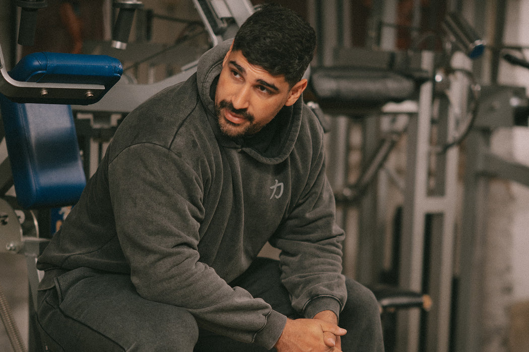 Home of Strength - Hoodie, Stone-Washed Grey