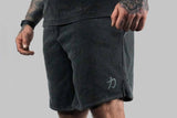 Home of Strength - Shorts, Stone-Washed Grey