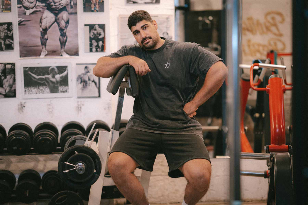 Home of Strength - T-Shirt, Stone-Washed Grey