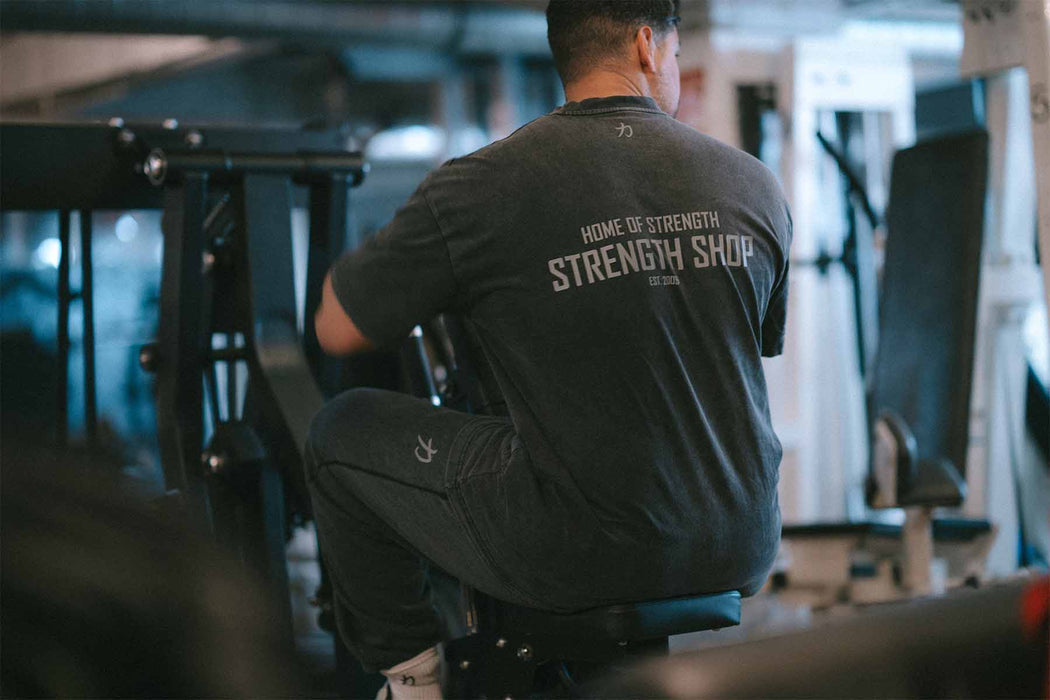 Home of Strength - T-Shirt, Stone-Washed Grey