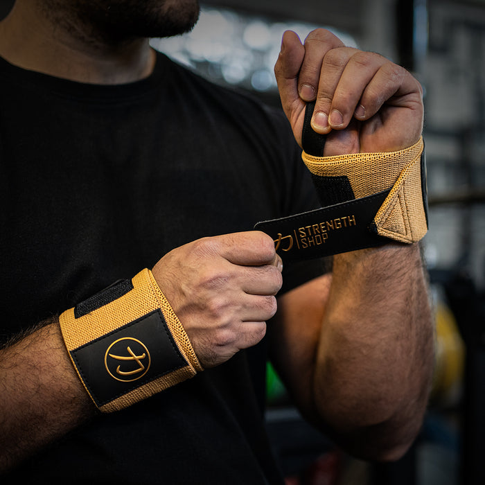 Pro Wrist Wraps - Gold - IPF Approved