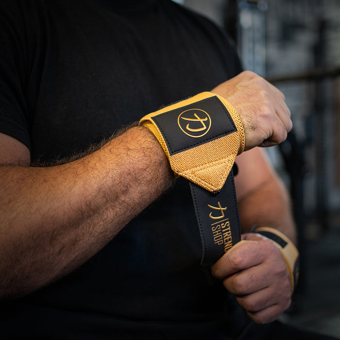 Pro Wrist Wraps - Gold - IPF Approved