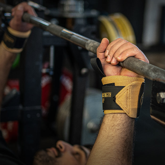 Pro Wrist Wraps - Gold - IPF Approved