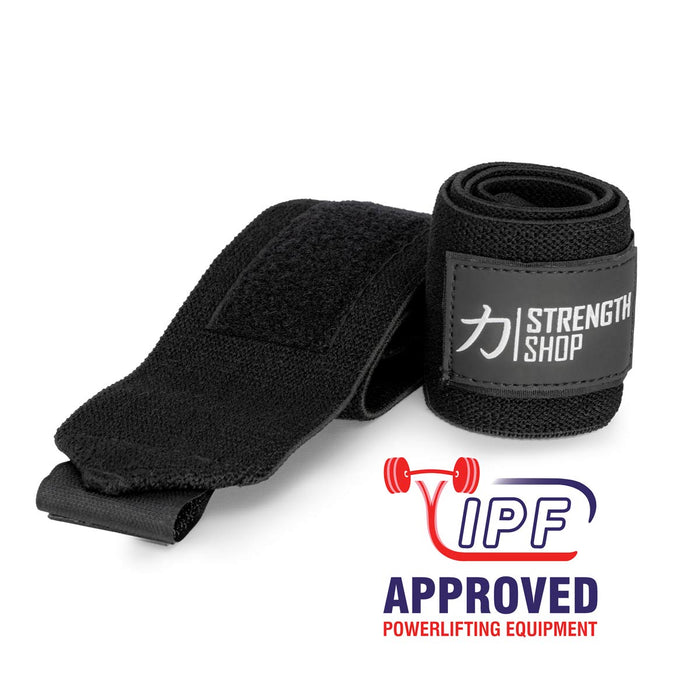 Zeus Wrist Wraps - Black - IPF Approved