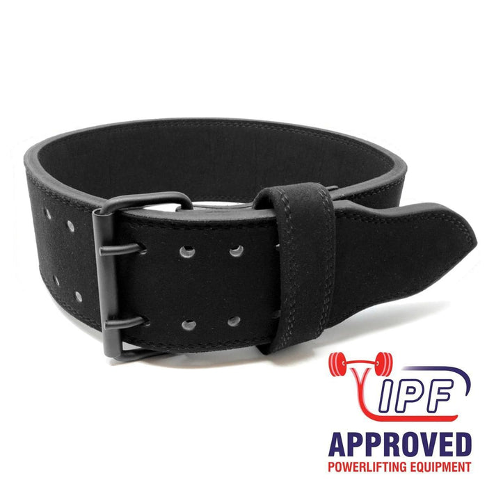 10mm Double Prong Buckle All Black belt - IPF Approved