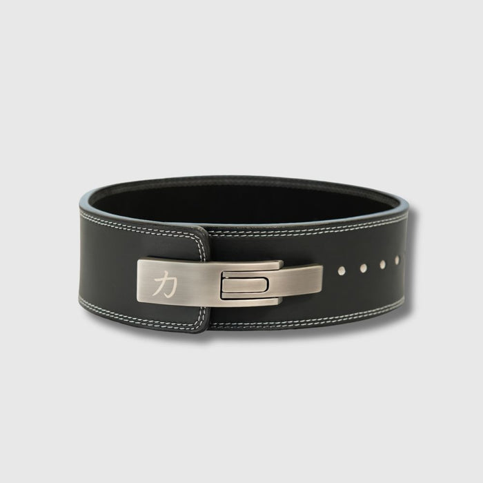 10mm Lever Belt - Embossed Logo Black - IPF Approved