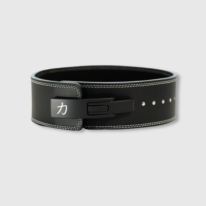 10mm Lever Belt - Embossed Logo Black - IPF Approved