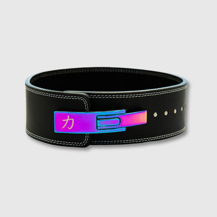 10mm Lever Belt - Embossed Logo Black - IPF Approved