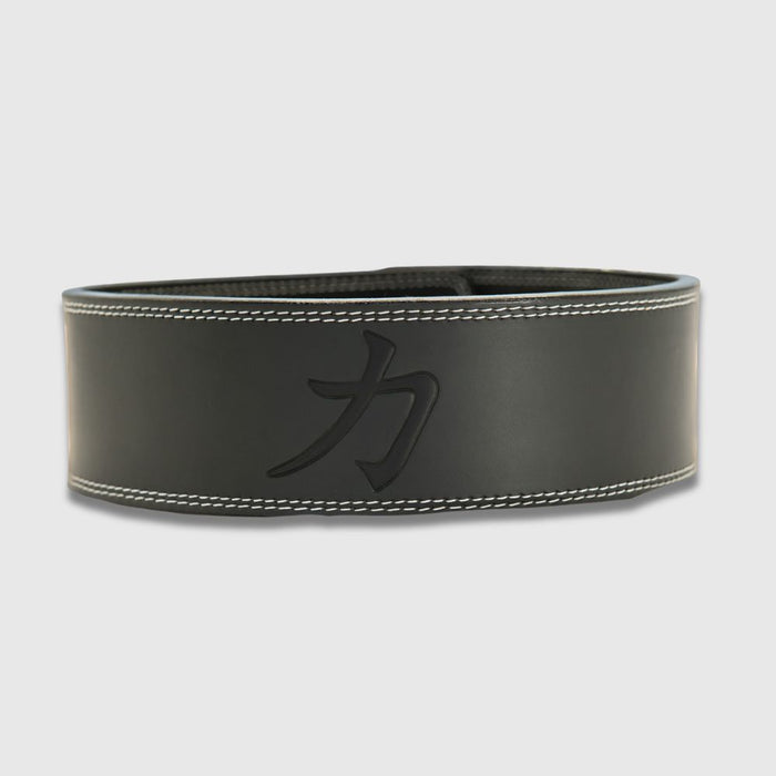 10mm Lever Belt - Embossed Logo Black - IPF Approved