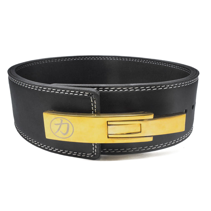 13mm Lever Belt - Embossed Logo Black - IPF Approved