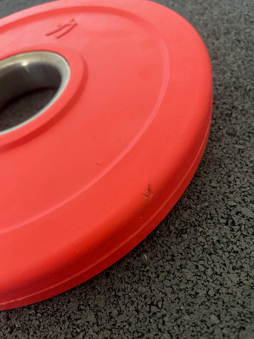 Rubber Coated Plate - Coloured 2.5kg - B-GRADE