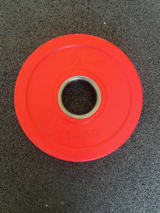 Rubber Coated Plate - Coloured 2.5kg - B-GRADE