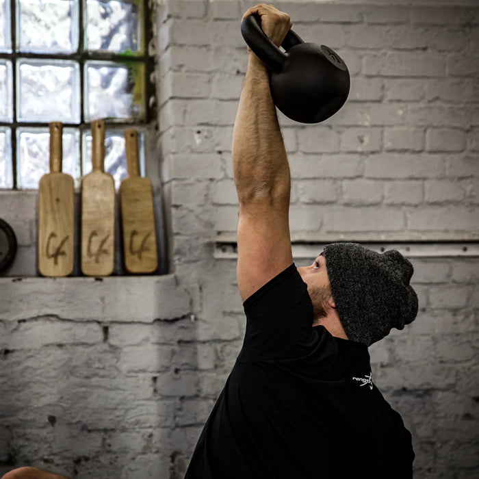 Black Powder Coated Kettlebells 4kg - 64kg