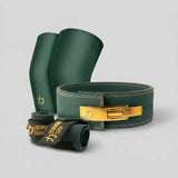 Strength Stack - Vintage Green - 10mm Lever Belt, 7mm Inferno Knee Sleeves & Zeus Wrist Wraps
