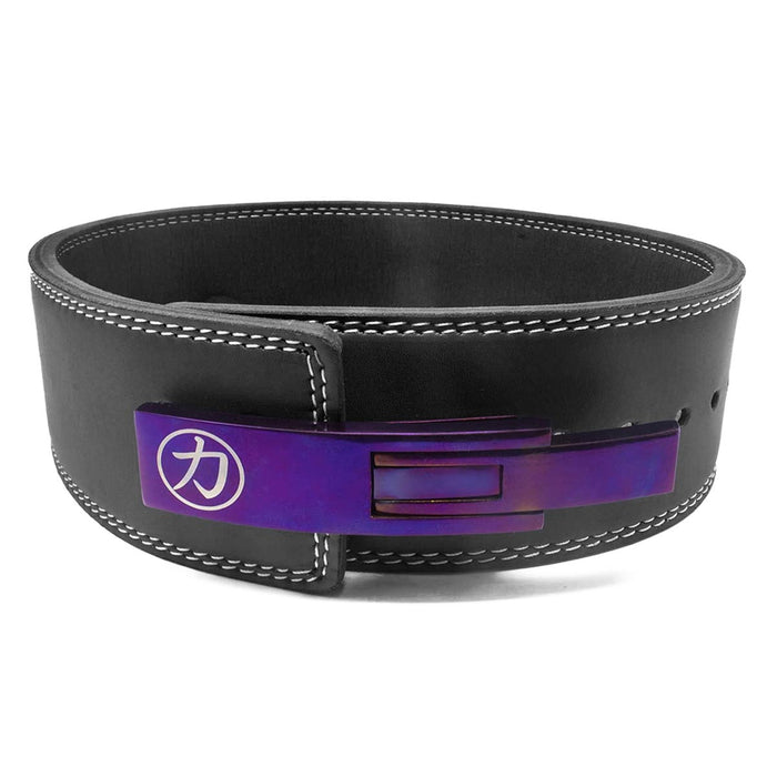 10mm Lever Belt - Embossed Logo Black - IPF Approved