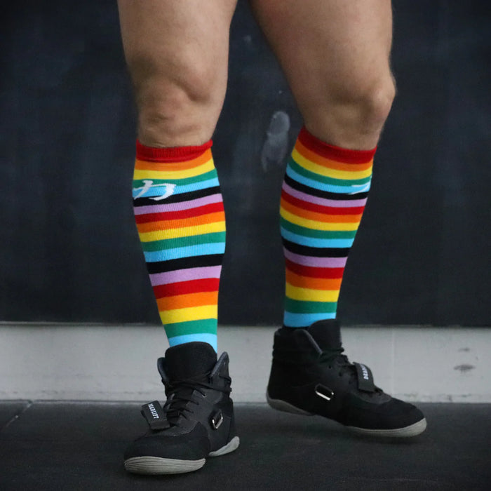 Rainbow Deadlift/Weightlifting Socks