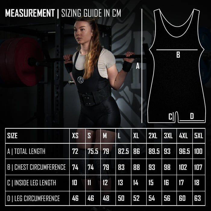 Women's Singlet, Black - IPF Approved