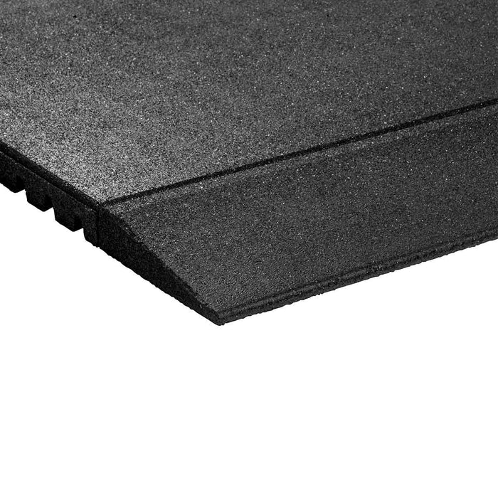 Tapered Rubber Gym Mat Edge - 30mm (1000mm x 200mm)