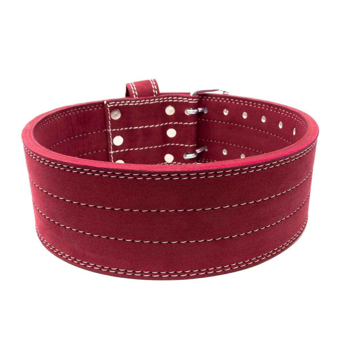10mm Double Prong Buckle Belt - Wine Red - IPF Approved
