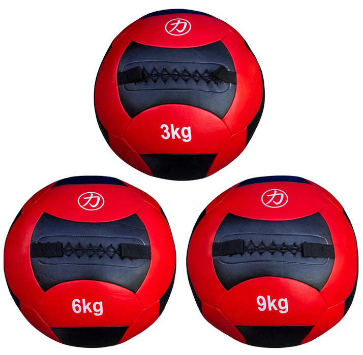 Medicine/Wall Balls - Red/Black 3kg - 12kg